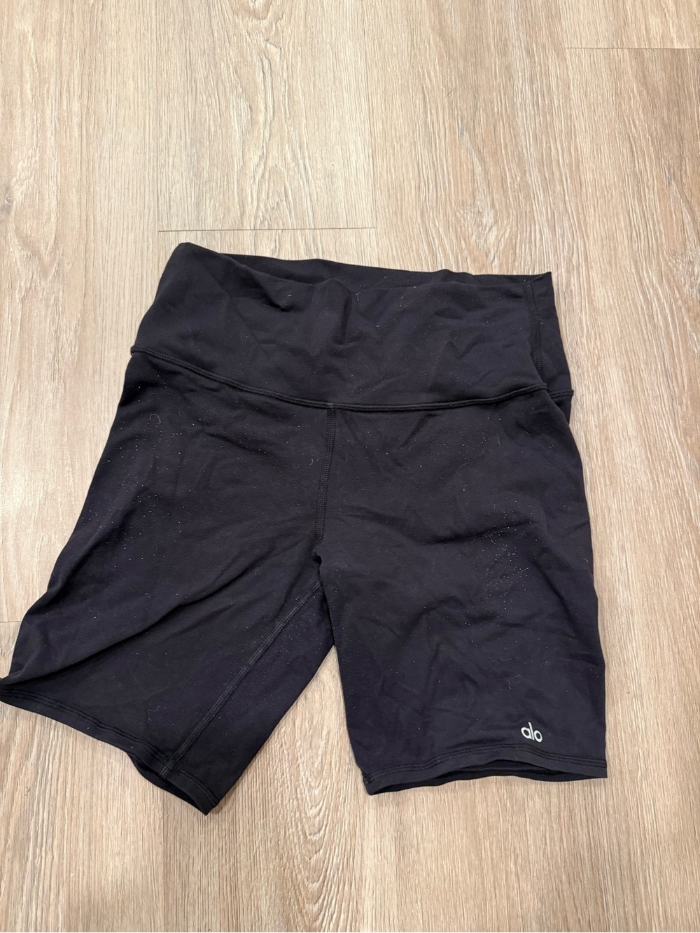 ALO Yoga Black High-Rise Bike Shorts